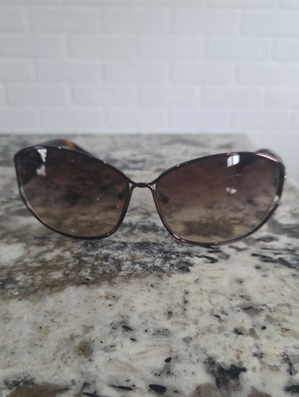 Versace Oversized Brown Gradient Sunglasses